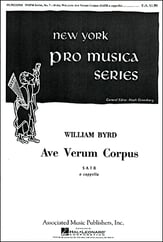 Ave Verum Corpus SATB choral sheet music cover